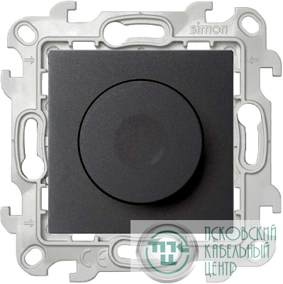Механизм светорегулятора 1-кл. 1п 2мод. СП Simon 24 10А IP20 450В графит Simon 2410313-038