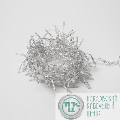 Гирлянда светодиодная ULD-S0300-200/DTA WHITE IP20 FIRECRACKER с контроллером «Фейерверк» 3м бел. свет провод прозр. Uniel UL-00005476
