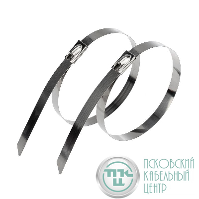 Хомут кабельный 4.6х300 сталь серебр. (уп.50шт) Rexant 07-0308