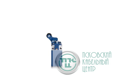 Выключатель концевой быстрого переключения угловой 1-но направленный с пластмас. консолью с упором и роликом Ф14мм (1НО+1НЗ) EMAS L5K13MIP411