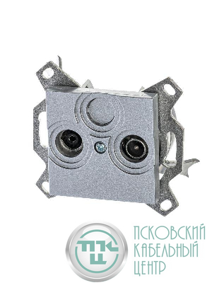 Розетка телевизионная оконечная TV/R Levit серебр. ABB 2CHH083503A6070