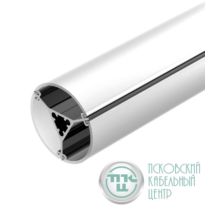 Профиль ROUND-D36-360-2500 ANOD BLACK L2500 алюм. Arlight 050250