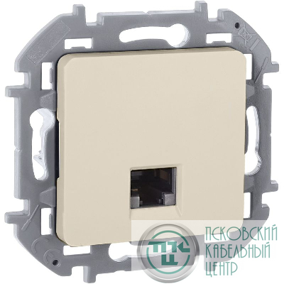 Розетка компьютерная СП Inspiria RJ45 кат.5E UTP IP20 сл. кость IEK 673826