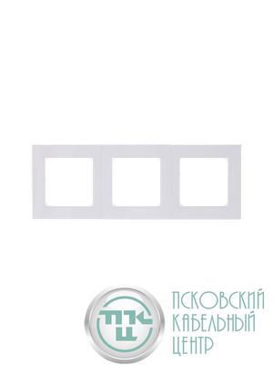 Рамка Levit 3п бел./ледяной ABB 2CHH015030A6001