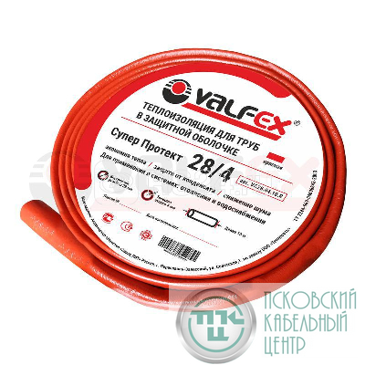 Теплоизоляция 18х4мм 10м К (уп.170м) VALFEX VF.18.04.10.R