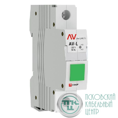 Лампа сигнальная AV-L зел. EKF av-l-green-averes