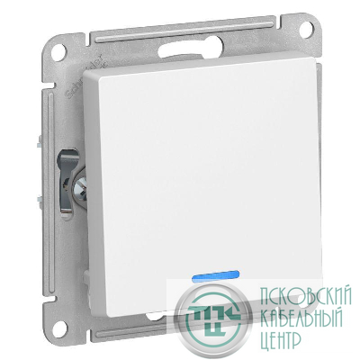 Выключатель 1-кл. СП AtlasDesign 10А IP20 (сх. 1а) 10AX с подсветкой механизм бел. SE ATN000113