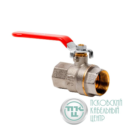 Кран шаровой ручка рычаг латунь внутр./внутр. резьба 3/4дюйм PN25 никель (инд. упак.) RTP 34890