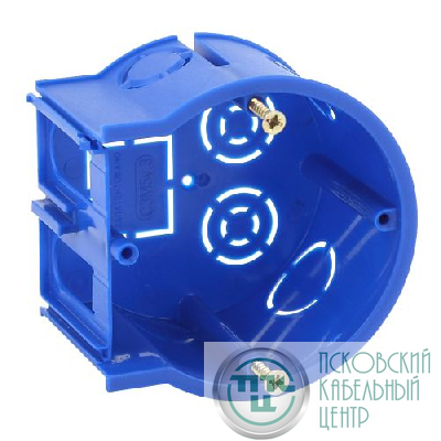 Подрозетник концевой UniPost 68х45мм IP30 для твердых стен син. UP-68-45-E Эра Б0039061
