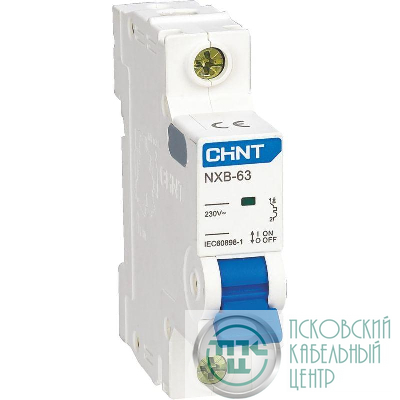 Выключатель автоматический модульный 1п B 3А 6кА NXB-63 (R) CHINT 814036