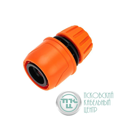 Коннектор для шланга быстросъемный с автостопом 1/2дюйма ЧЕТЫРЕ СЕЗОНА 62-0218