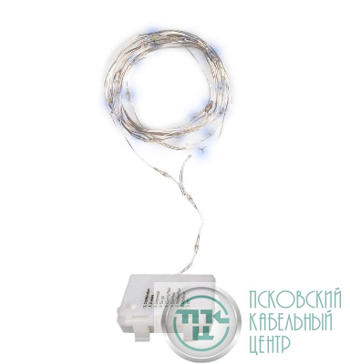 Гирлянда DC-G03-50W 50microLED 5.1м 8реж. 3xAA (не в компл.) бел. ФАZА 5047891