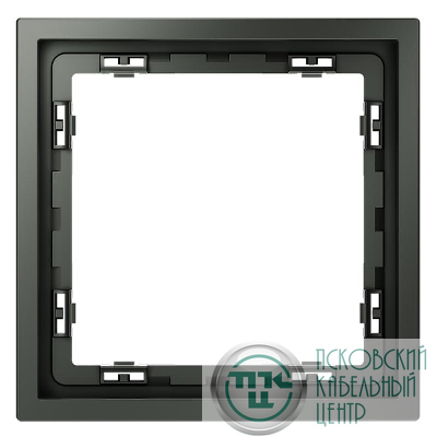 Рамка 1-м S70 пластик. титан Voltum VLS100106