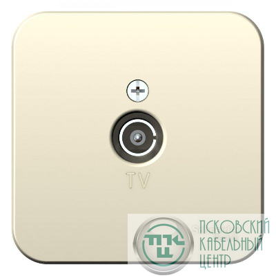 Розетка телевизионная TV ОП Blanca коннектор с изолир. пластиной молочн. SE BLNTA000012