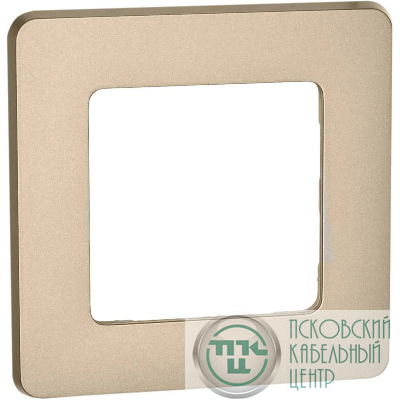 Рамка 1-м СП Inspiria IP20 шампань IEK 673938