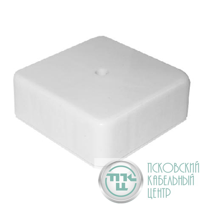 Коробка распределительная ОП 78х78х30мм IP41 крышка с винтов. креплением бел. Epplast 170210