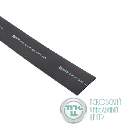 Трубка термоусадочная ТУТ нг 35/17.5 черн. 1м (уп.25м) PROxima EKF tut-35-b-1m