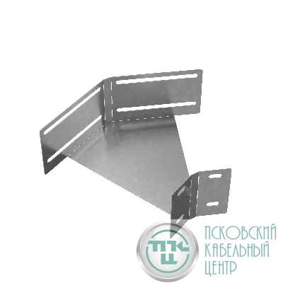 Угол для лотка горизонтальный изменяемый 0-45град. 100х100 сталь "ПЛЮС" IGLplus100-100 HD гор. оцинк. КМ PL12412