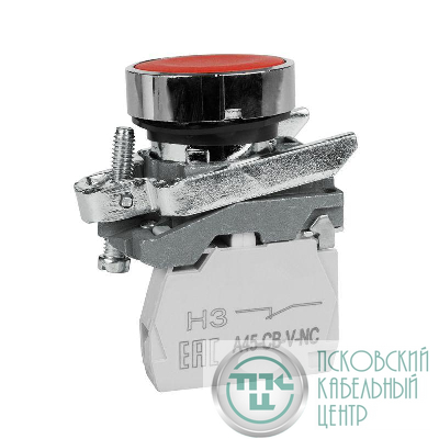 Кнопка OptiSignal D22 C4-P-401 красн. металл 1НЗ XB4BA42 КЭАЗ 332168