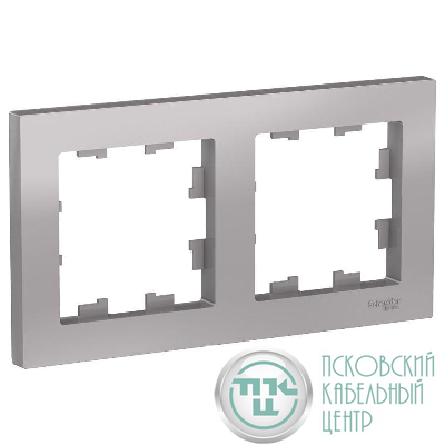Рамка 2-м AtlasDesign универс. алюм. SE ATN000302