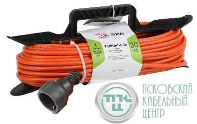 Удлинитель-шнур на рамке 1х30м с заземл. 16А IP20 UFx-1e-3х1.5-30m ПВС 3х1.5 Эра Б0046830