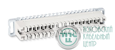 Плинт размыкаемый на 10 пар DM-10P маркировка 0-9 Cabeus 7017c