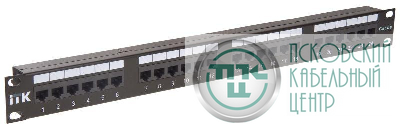 Патч-панель 1U кат.5E UTP 24 порта Dual IDC ITK PP24-1UC5EU-D05