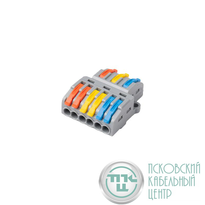 Клемма монтажная СМК PTC-3P 4236 BL/2 450В 32А 0.08-2.5(4.0)кв.мм JazzWay 5073807