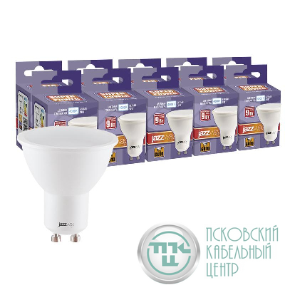 Лампа светодиодная PLED-SP 9Вт PAR16 4000К нейтр. бел. GU10 230В 50Гц (уп.10шт) JazzWay 5019430