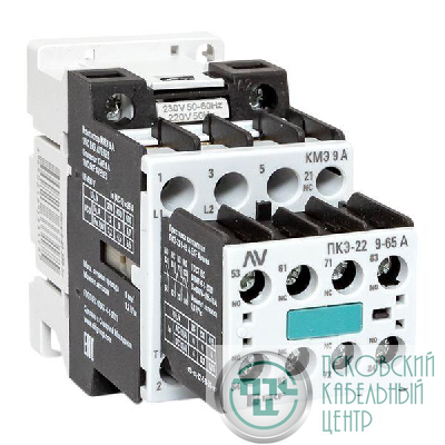 Комплект КМЭ 1НЗ 9А кат. 230В АС 2НО+2НЗ AVERES EKF ctr-s-9-01-230-av-22