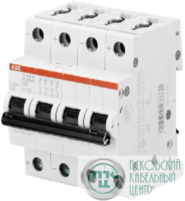 Выключатель автоматический модульный 4п Z 2А 10кА S204M Z2UC ABB 2CDS274061R0278