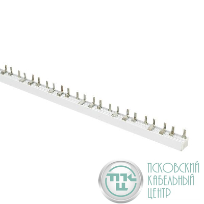 Шина соединительная типа PIN для 4-ф нагр. 100А 54 мод. (дл.1м) EKF pin-04-100