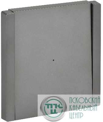 Выключатель проходной 1-кл. СП FORTE&PIANO 10А FP504 с индикацией сталь IEK FP-V12-1-10-1-K46