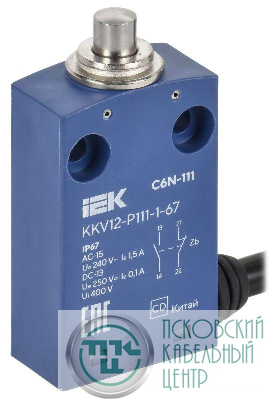 Выключатель концевой C6N-111 толкатель IP67 IEK KKV12-P111-1-67