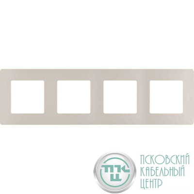 Рамка 4-м Etika сл. кость IEK 672514