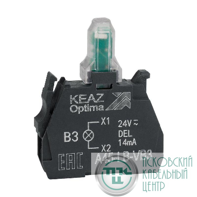 Блок световой OptiSignal D22 A45-LB-VB3 зел. 24VACDC ZBVB3 КЭАЗ 332206
