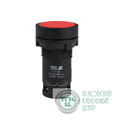 Кнопка OptiSignal Compact D22 С7-P-410 красн. 1НО XB7NA41 КЭАЗ 362033