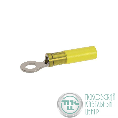 Наконечник кольцевой с изолированным фланцем ТУТ для жилы 4-6кв.мм с отверстием под винт М6 (НКИ-ТУТ) DKC IRCL-6-6HS