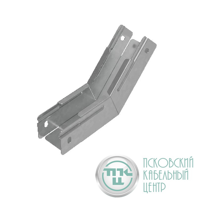 Угол для лотка вертикальный внутренний 45град. 50х50 сталь 1мм "ПЛЮС" NLplus45-50-50 HD КМ PL1418