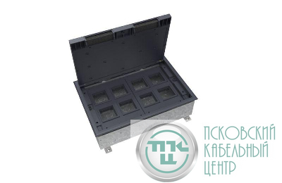 Люк MultiDesk MDK10 на 16мод. IP40 с монтажной коробкой для бетонных полов SE MDK10216