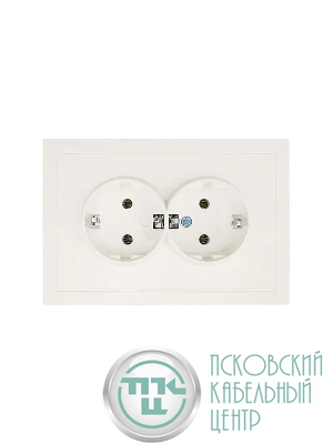 Розетка 2-мест. с/з СП ZIMA IP20 16А ПБТ безвинт. зажим слон. кость LEZARD 704-9000-127BQC