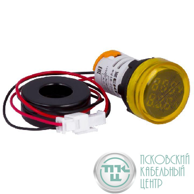 Индикатор значения тока и напряжения ED16-22AVD 100А желт. PROxima EKF ed16-22avd-y