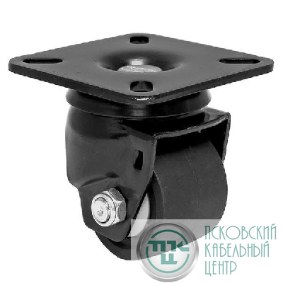 Ролик без тормоза D50мм стат. нагрузка 300 кг черн. EKF ROL-B10-01-050-102B-CUA