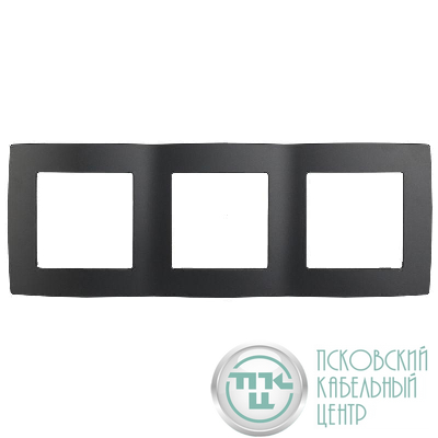 Рамка 3-м 12-5003-05 антрацит ЭРА Б0014765