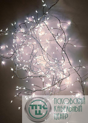 Гирлянда светодиодная "Мишура" 3м 300LED тепл. бел. 220В КОСМОС KOC_GIR-V109