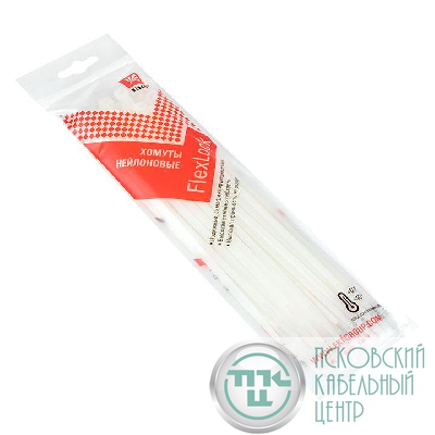 Хомут P6.6 4.8х200 FlexLock стандартный бел. (уп.100шт) PROxima EKF plc-fl-ctsw-4.8x200