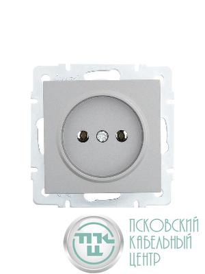 Розетка 1-м СП Vesna без заземл. ПБТ механизм платина LEZARD 742-3588-121B
