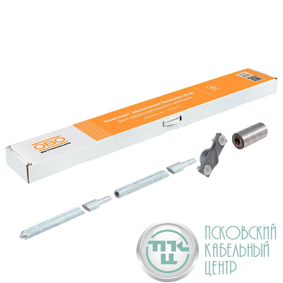 Комплект заземления безмуфтовый d20мм 3м сталь гор. цинк. OBO 6841314