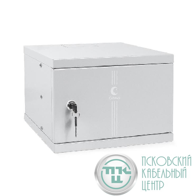 Шкаф телекоммуникационный настенный WSC-4Um 10дюйм 4U 326х300х225мм дверь метал. Cabeus 7789c