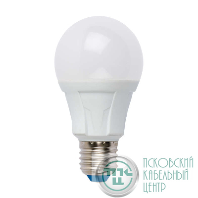 Лампа светодиодная LED-A60 12W/WW/E27/FR PLP01WH Яркая 12Вт грушевидная матовая 3000К тепл. бел. E27 (упак. картон) Uniel UL-00001526
